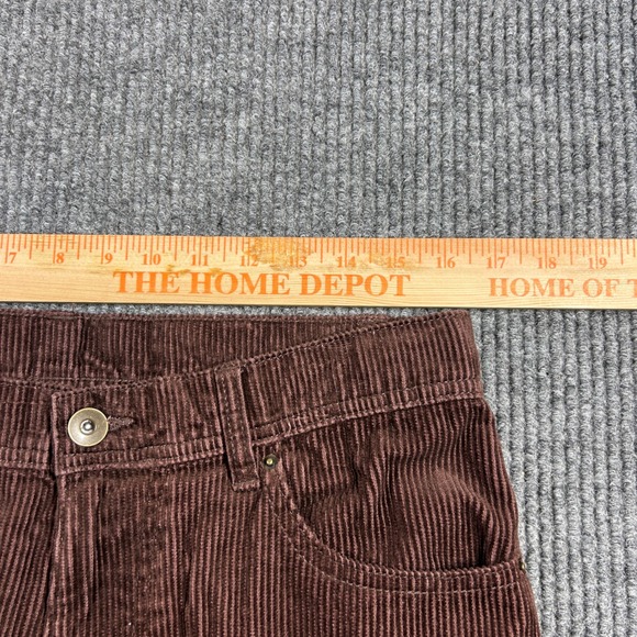 Vintage No Boundaries Pants Men's 32x31 Brown Corduroy Carpenter Wide Leg Skater - Picture 7 of 7